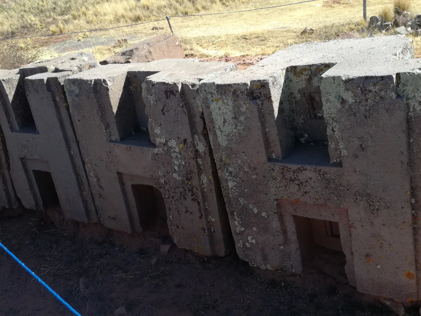 The precision-cut stone blocks of Puma Punku at Tiwanaku